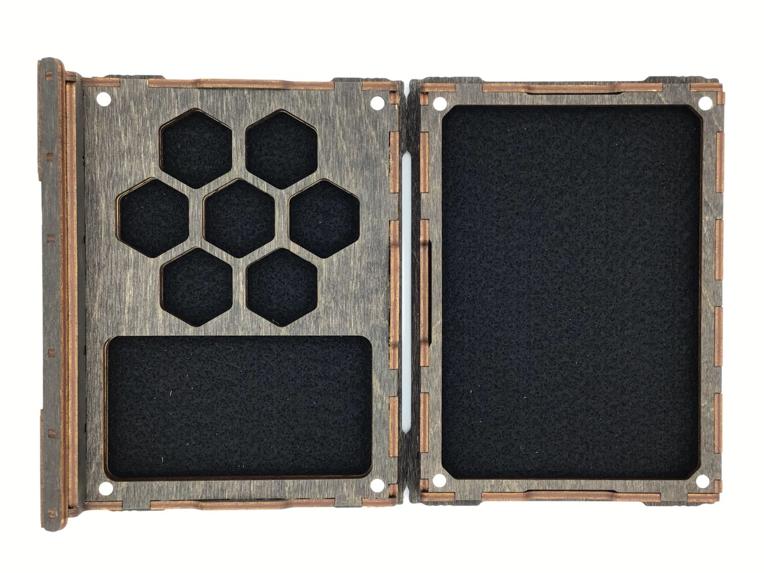 Wooden 7-piece Tome of Dice