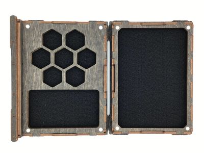 Wooden 7-piece Tome of Dice