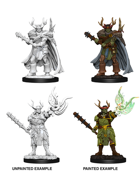 Pathfinder Deep Cuts Miniatures: Half-Orc Druid Male