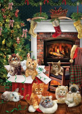 1000 pcs - Christmas Kittens