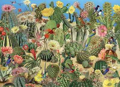 1000 pcs - Cactus Garden