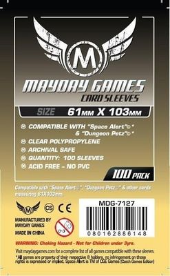 Sleeves - 61x103mm Mayday - 100/pk (Dungeon Petz &amp; Space Alert)