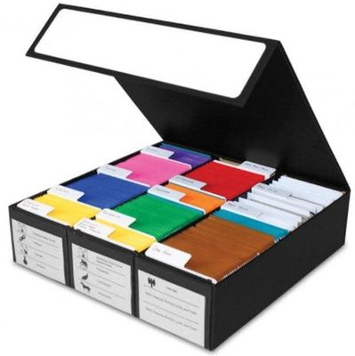 Gaming Card Box - 3 Row Black / White