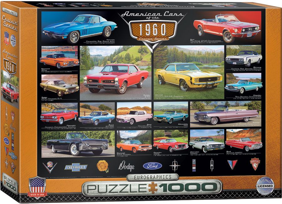 1000 pcs - American Cars of the 1960s