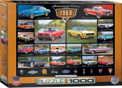 1000 pcs - American Cars of the 1960s