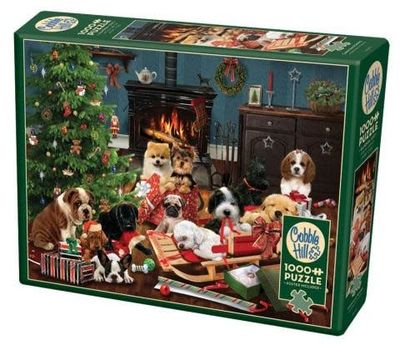 1000 pcs - Christmas Puppies