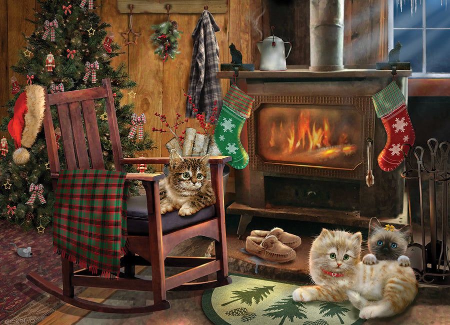 500 pcs - Kittens by the Stove