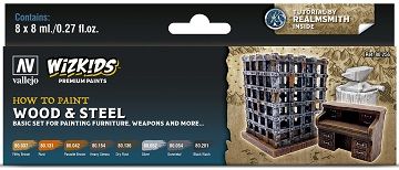 Vallejo: Wizkids Premium Set Wood And Steel