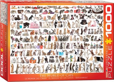 1000 pcs - The World of Cats