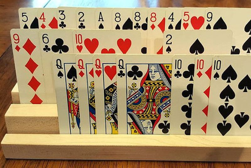Tiered Playing Card Holder