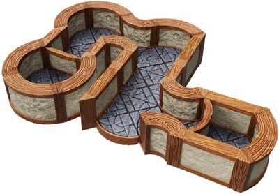 Warlock Tiles: Town &amp; Village - 1&quot; Angles &amp; Curves Expansion