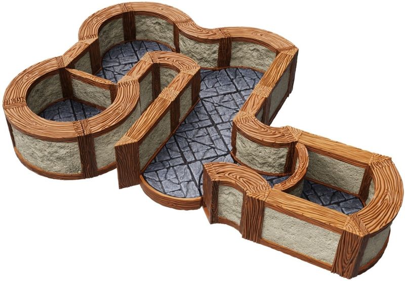 Warlock Tiles: Town &amp; Village - 1&quot; Angles &amp; Curves Expansion