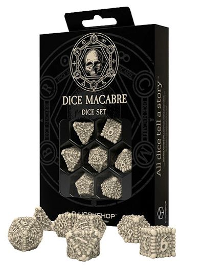 7-Piece RPG Dice Set: Dice Macabre