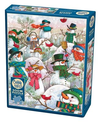 500 pcs - Hill of a Lot of Snowmen
