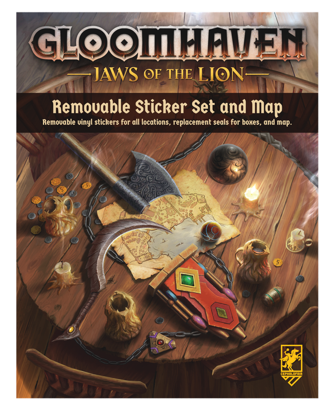 Gloomhaven: Jaws of the Lion Removable Sticker Set