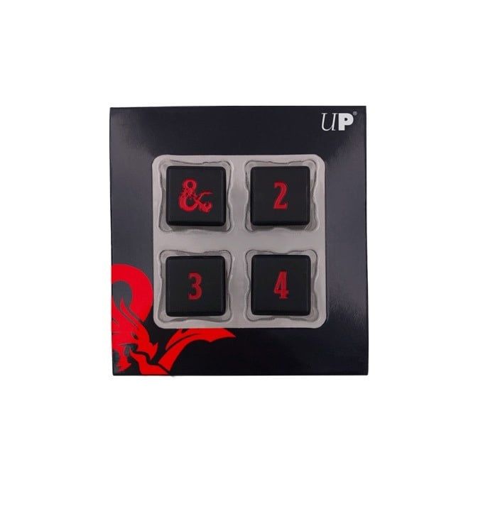 Heavy Metal D&amp;D Dice: 4-piece D6 Set