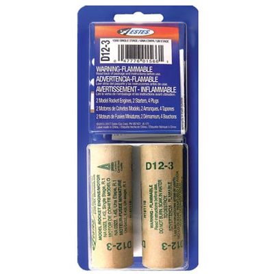 Estes Model Rocket Engine 2/pk (D12-3)