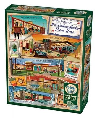 1000 pcs - Mid-Century Modern Dream Home