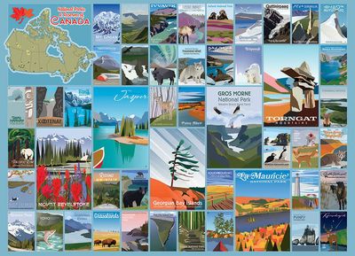 1000 pcs - National Parks and Reserves of Canada