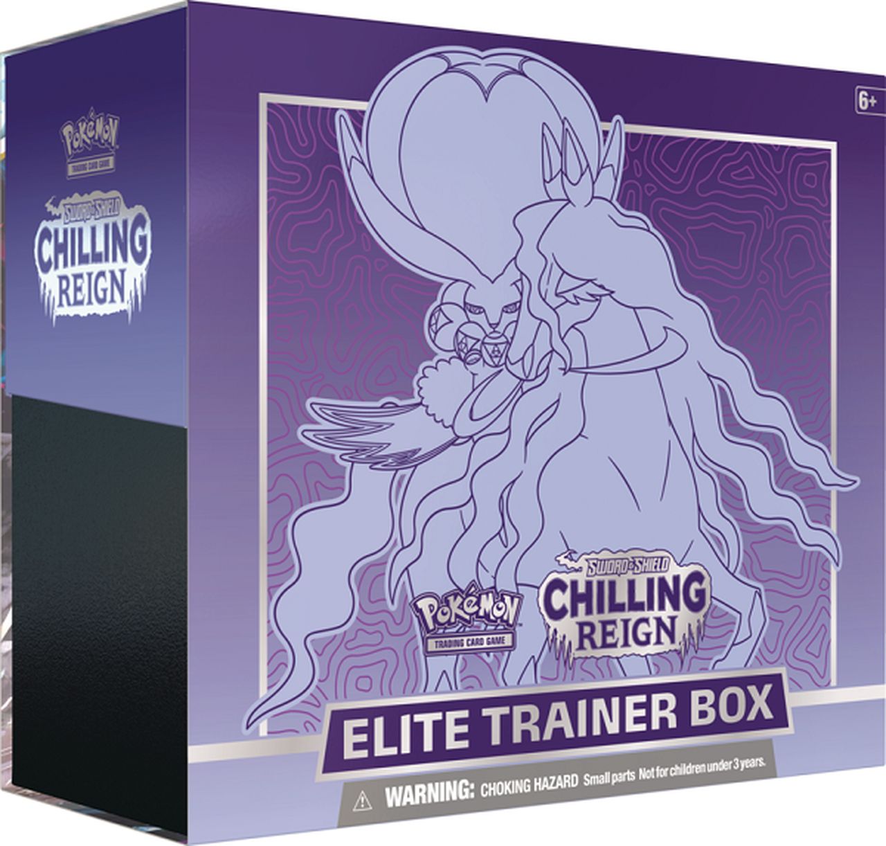 Pokemon TCG - Sword &amp; Shield: Chilling Reign Elite Trainer Box Shadow Rider Calyrex (Purple)