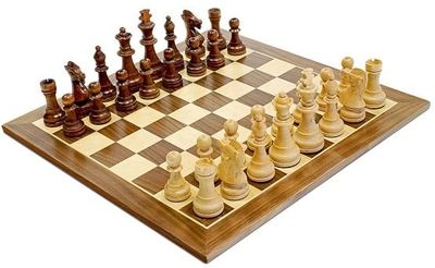 Chess Set 15" - Walnut (3.75" King)