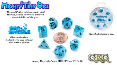7-Piece Mini Dice Set (12mm): Mighty Tiny