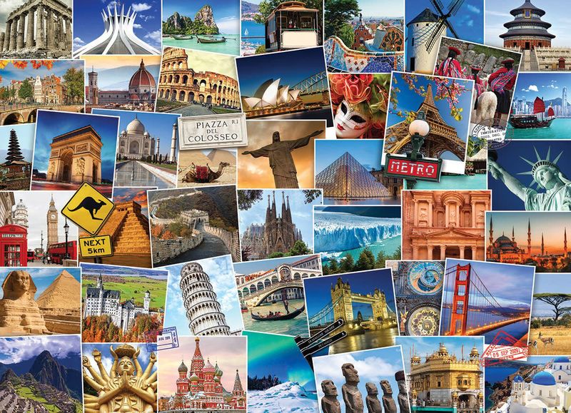 1000 pcs - Globetrotter: World