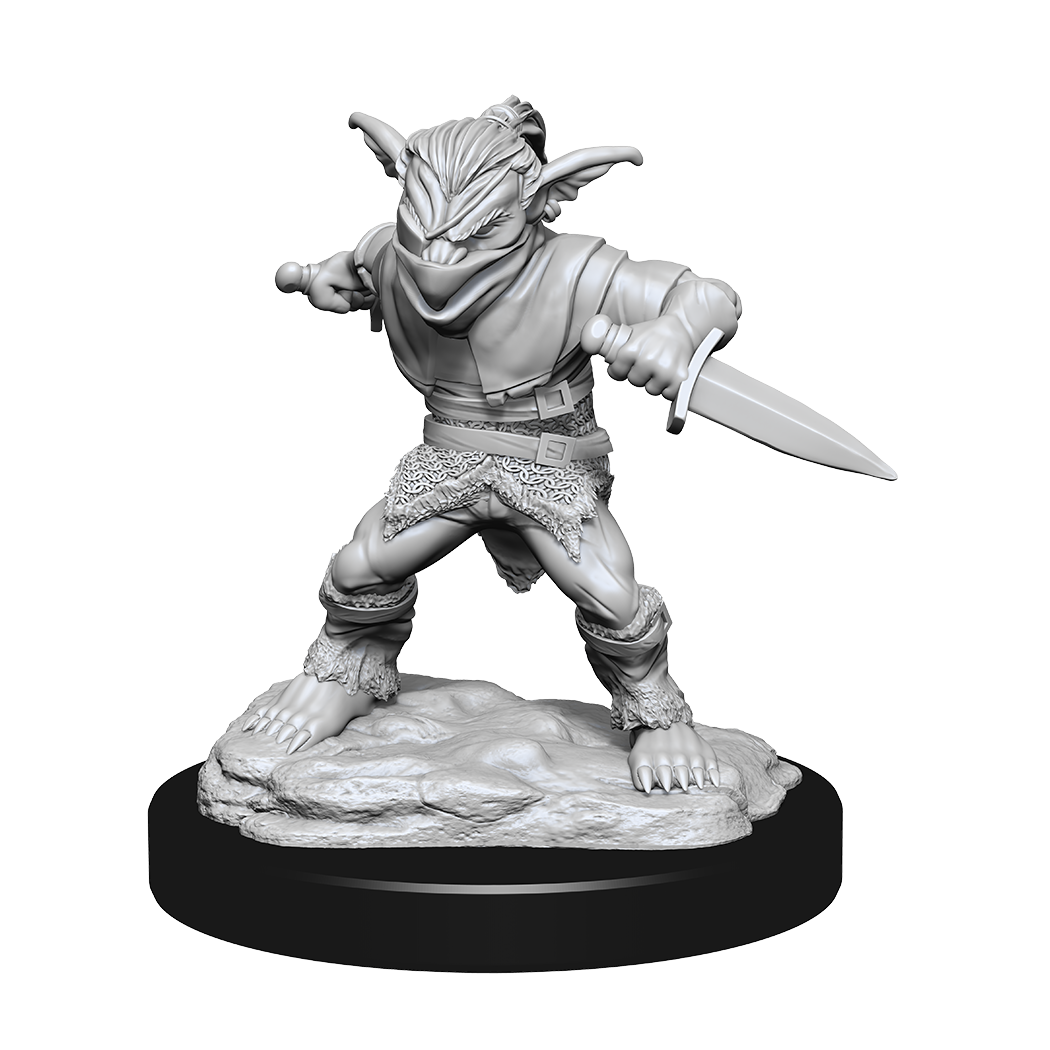 Nolzur&#39;s Marvelous Miniatures: Goblin Rogue Male &amp; Goblin Bard Female
