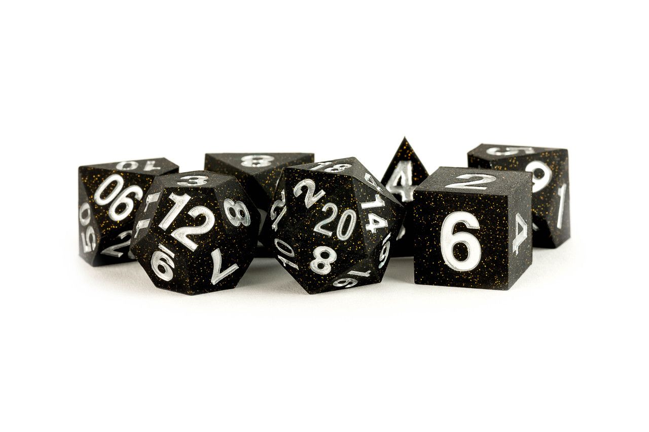 7-Piece Silicone Rubber Dice Set: