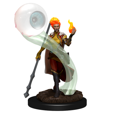 D&amp;D Icons of the Realms: Fire Genasi Wizard Female Premium Painted Miniature