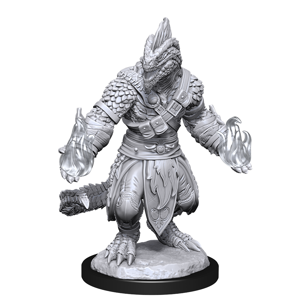 Nolzur's Marvelous Miniatures: Lizardfolk Barbarian &amp; Cleric