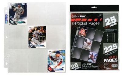 9-Pocket Pages - 25/pk - Clear (Silver Series)