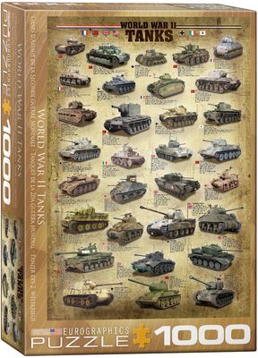 1000 pcs - World War II Tanks