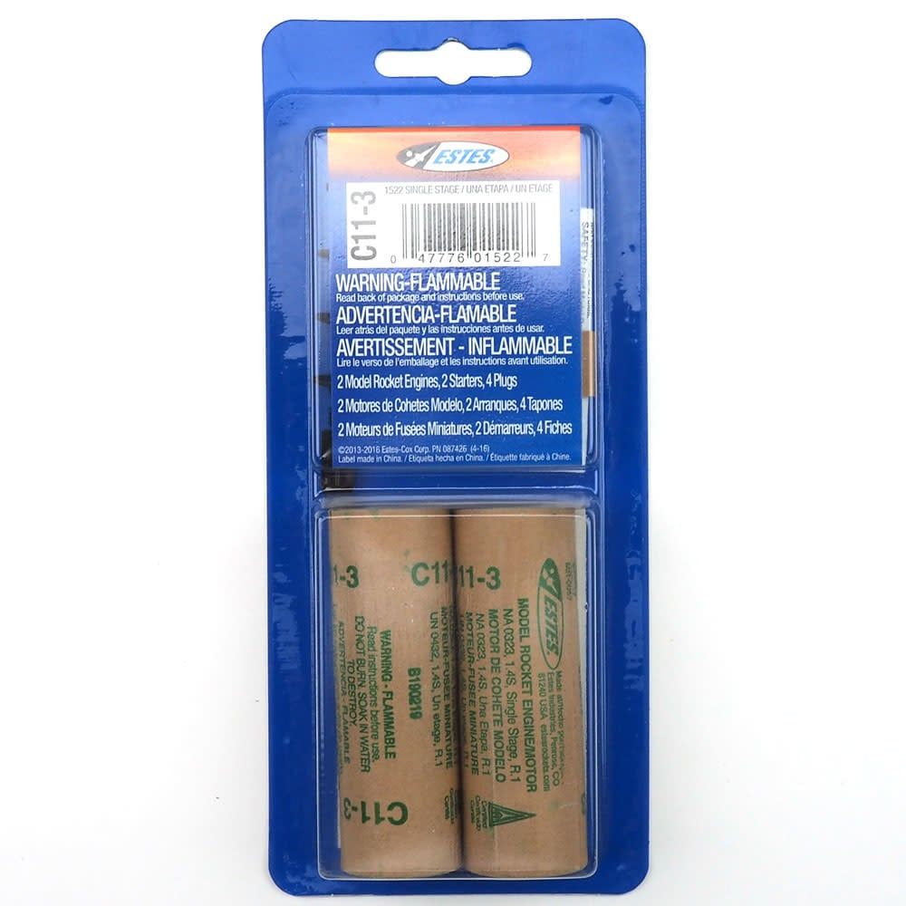 Estes Model Rocket Engine 2/pk (C11-3)