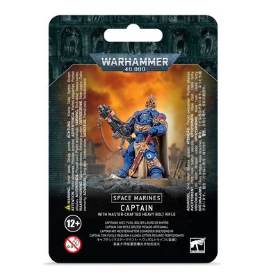 Warhammer 40K: Space Marines - Captain w/ Master Crafted Heavy Bolt Rifle