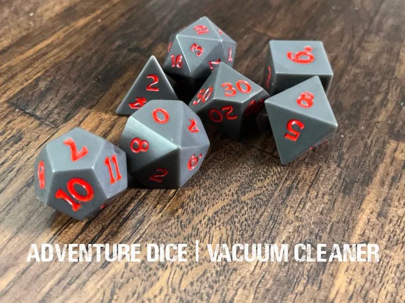  7-Piece RPG Dice Set: Random Objects