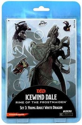 D&amp;D Idols of the Realms: 2D Young Adult White Dragon