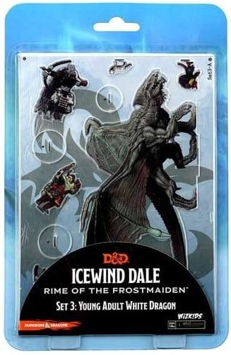 D&amp;D Idols of the Realms: 2D Young Adult White Dragon