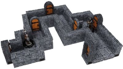 Warlock Tiles: Dungeon Tiles - 1&quot; Straight Walls Expansion