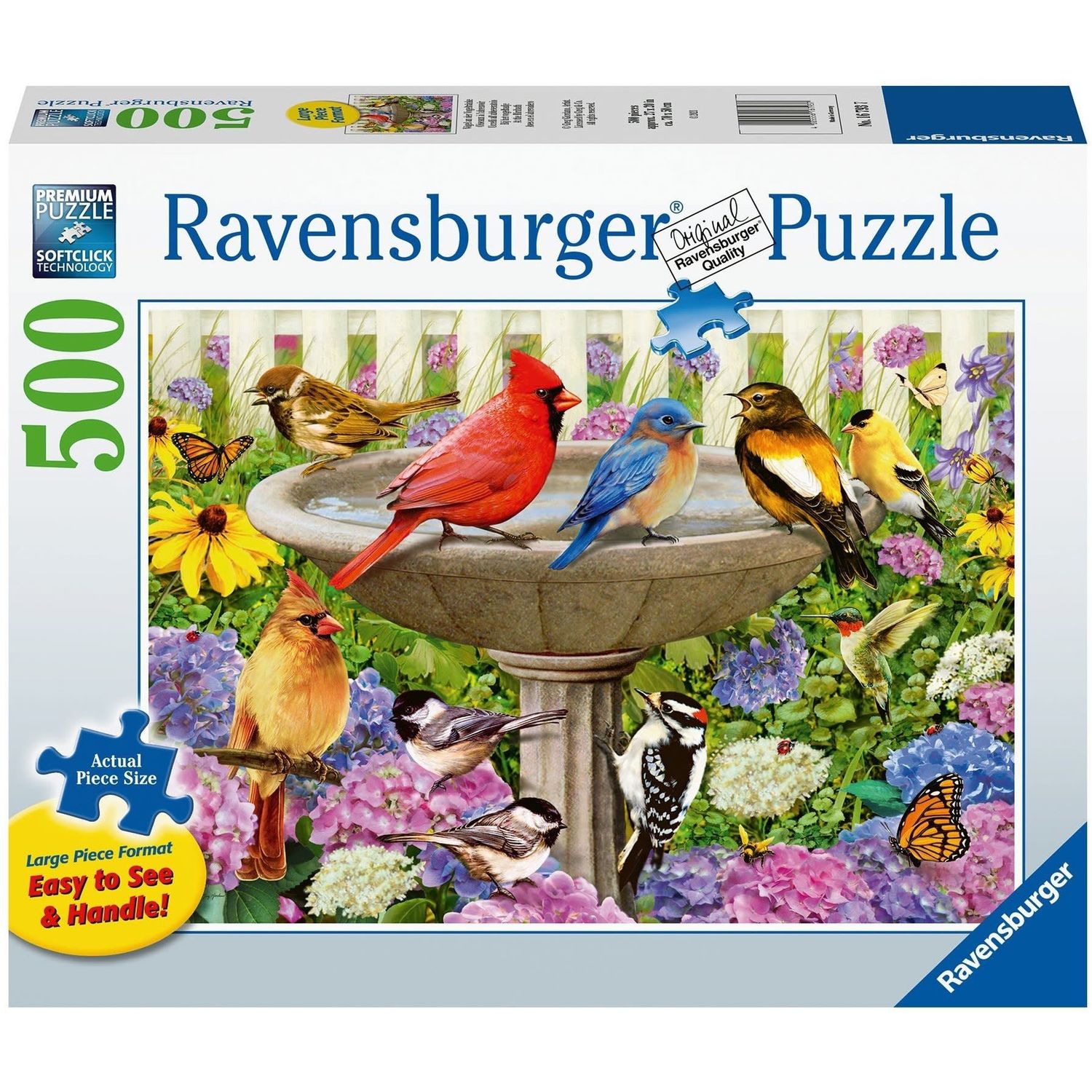 500 pcs - At the Birdbath (Large Piece Format)