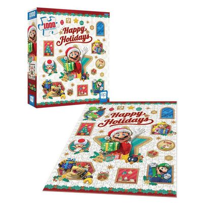 1000 pcs - Super Mario Happy Holidays Puzzle