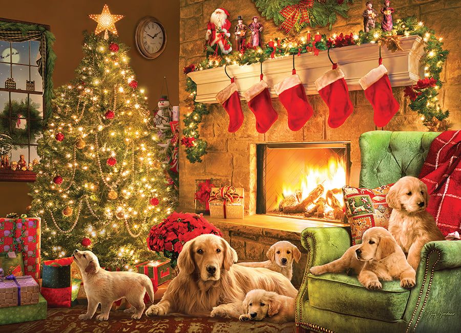 1000 pcs - Cozy Fireplace (Christmas)