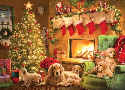 1000 pcs - Cozy Fireplace (Christmas)