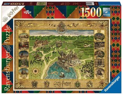 1500 pcs - Harry Potter: Hogwarts Map