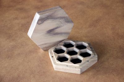 Wooden Dice Vault - Hex