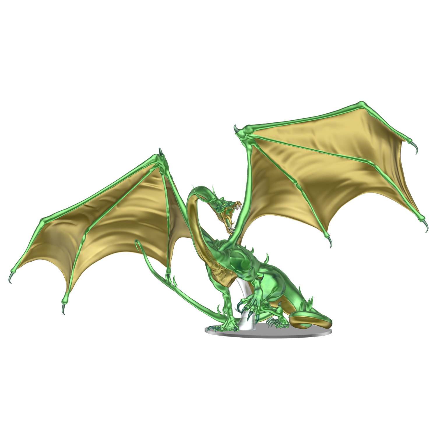 D&amp;D Icons of the Realms: Emerald Dragon Premium Painted Miniature
