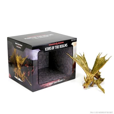 D&amp;D Icons of the Realms: Adult Gold Dragon Premium Painted Miniature