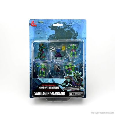 D&amp;D Icons of the Realms: Sahuagin Warband Premium Painted Miniature Pack