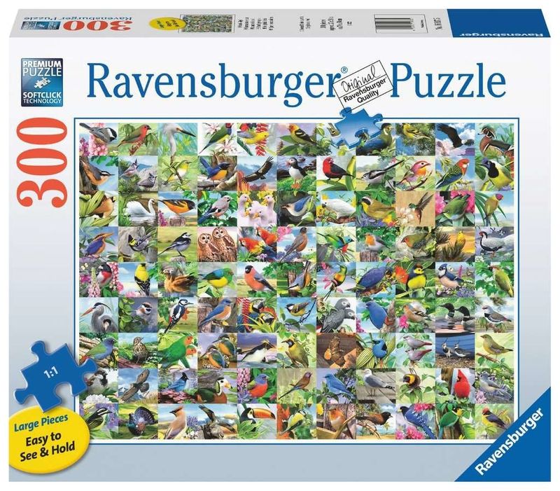 300 pcs - 99 Delightful Birds (Large Piece Format)