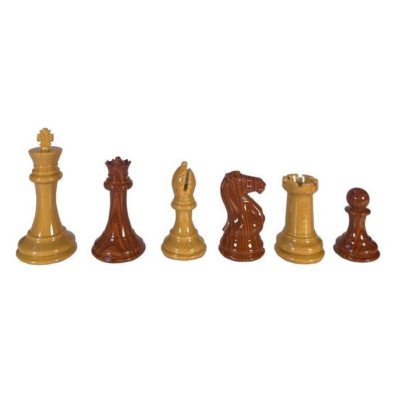 Chess Pieces - Staunton Faux Wood Grain/Spruce-Tek (4.125&quot; King)